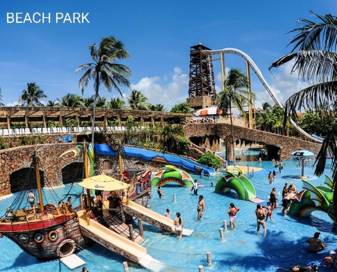 Paraiso Das Dunas - Apartamento A Beira Mar Com Jacuzzi - Proximo Ao Beach Park 알퀴라즈 외부 사진
